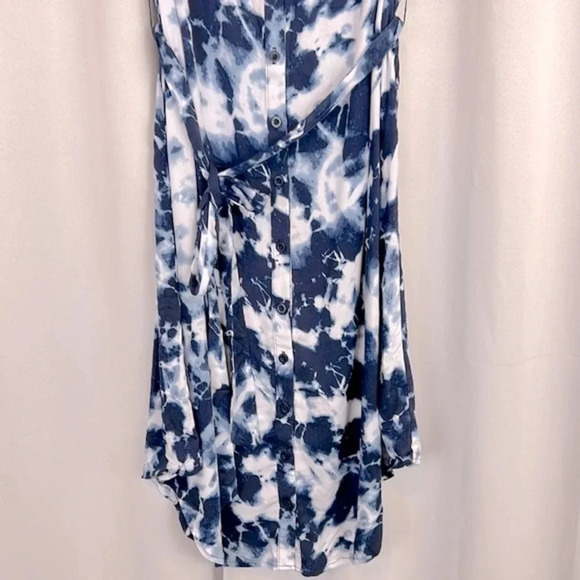 NWT Torrid Tie Dye Sleeveless Button Up Tie Waist  Dress Size 1X - Picture 5 of 7
